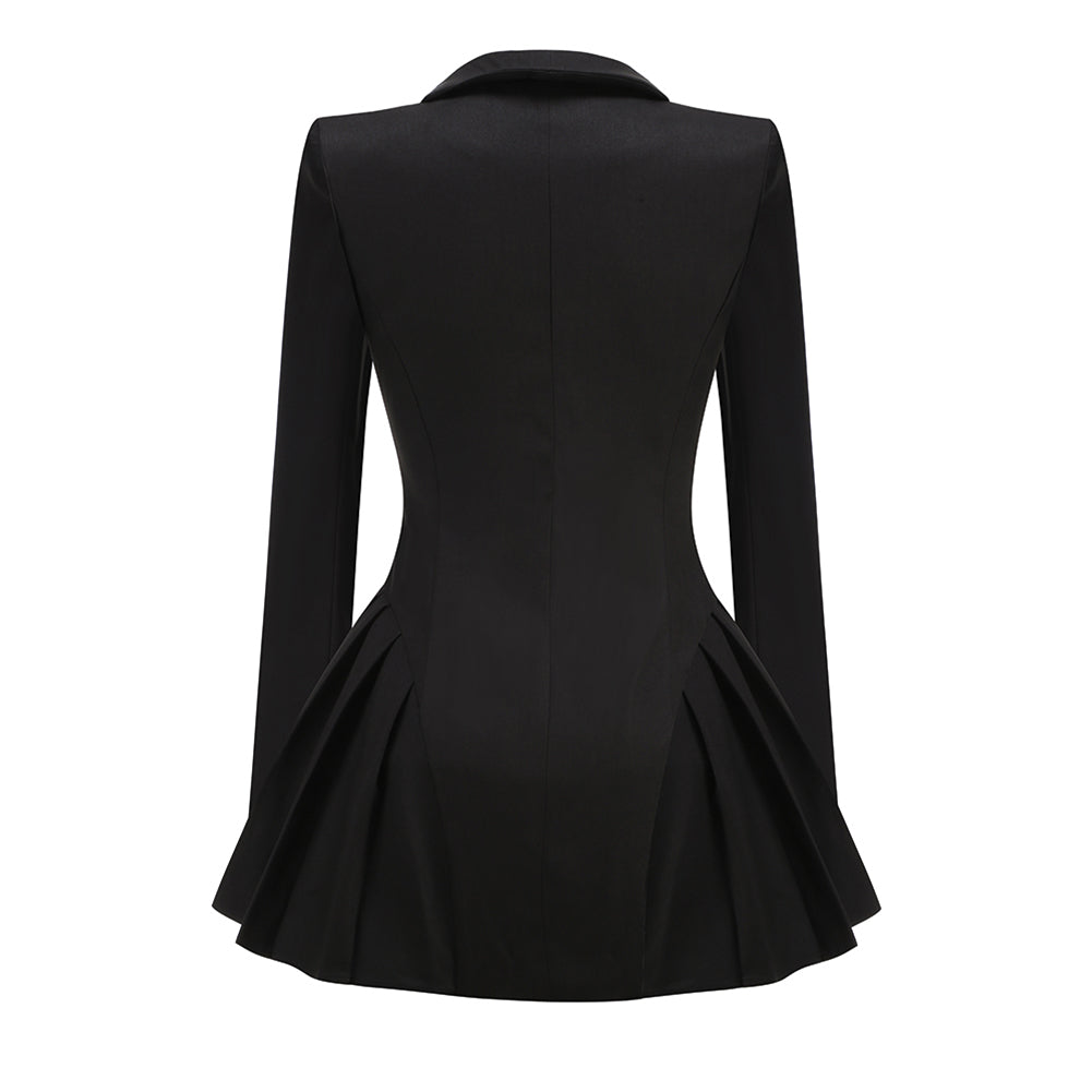 V Neck Blazer Dress KLYF1352