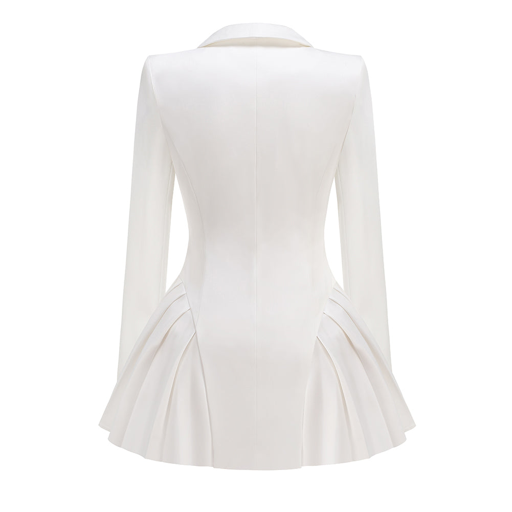 V Neck Blazer Dress KLYF1352