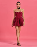 Valentine A-Line Ruffle Mini Dress