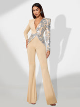 Apricot Bodycon Jumpsuit KLYF1434