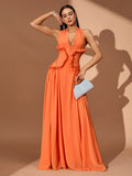 Orange Dress KLYF1454