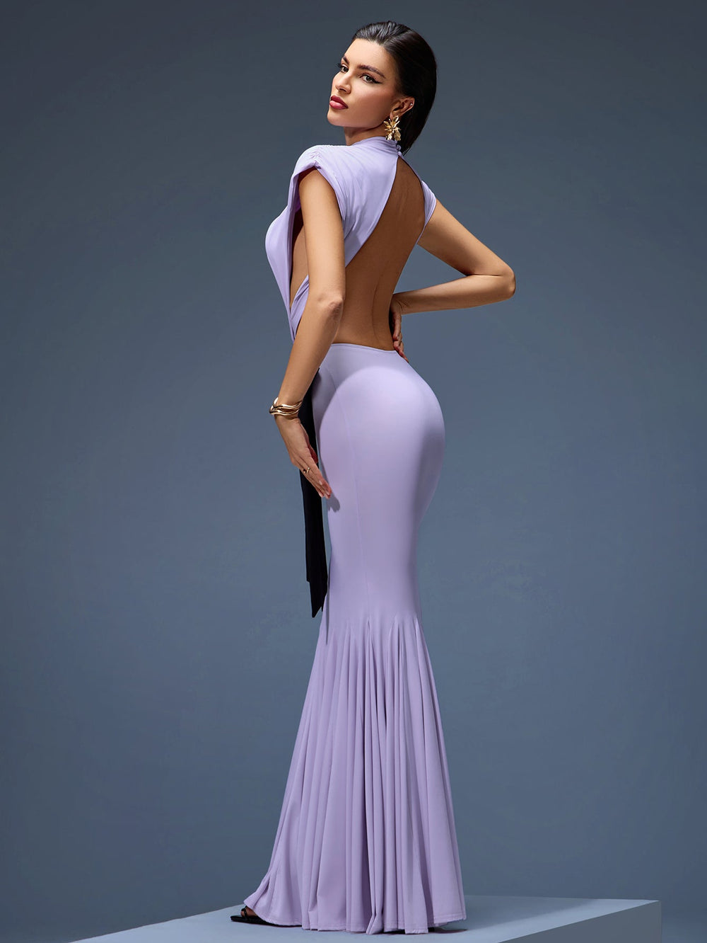 Purple Dress KLYF1463