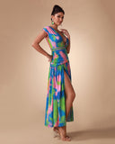 Speckled ink Printed Robe