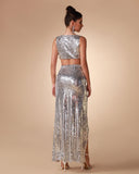 Argent Sequin Two Piece Set