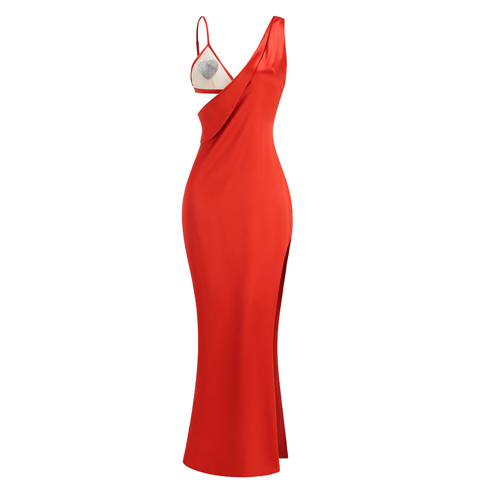 Sleeveless High Split Maxi Set KLYF865