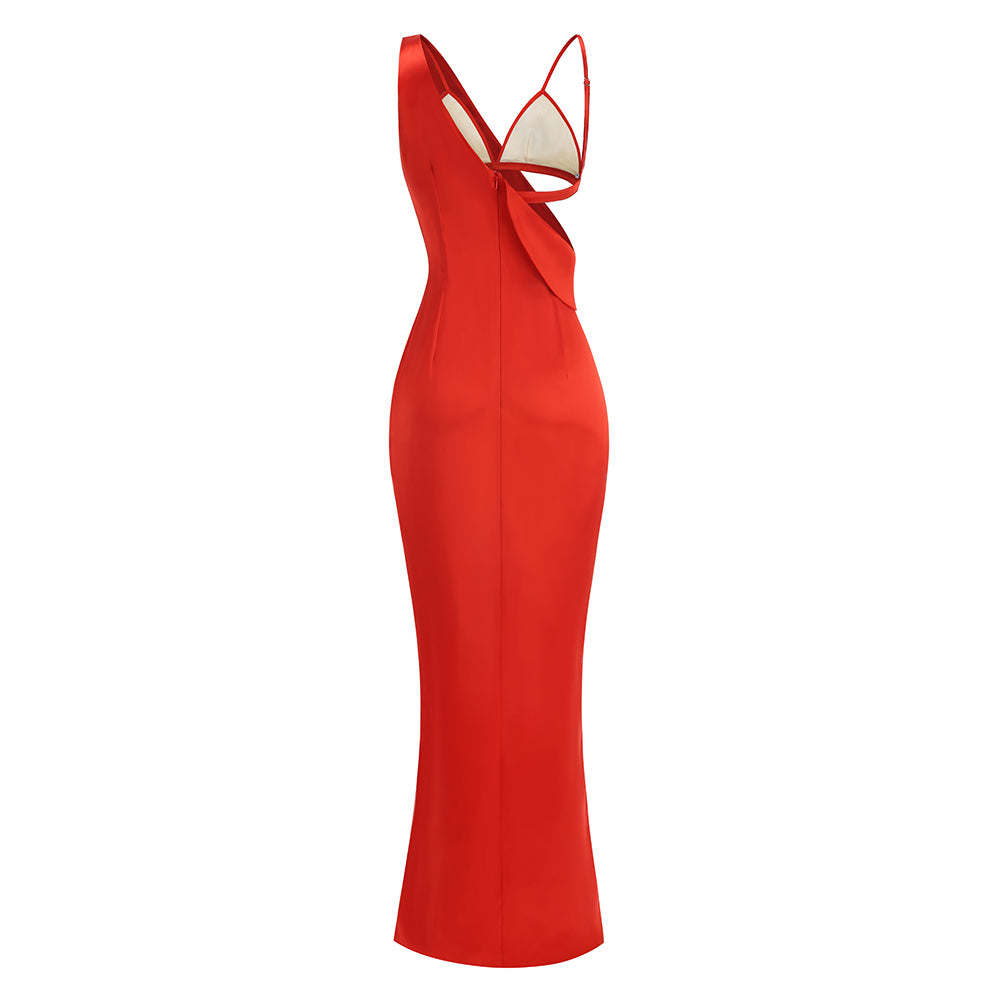 Sleeveless High Split Maxi Set KLYF865