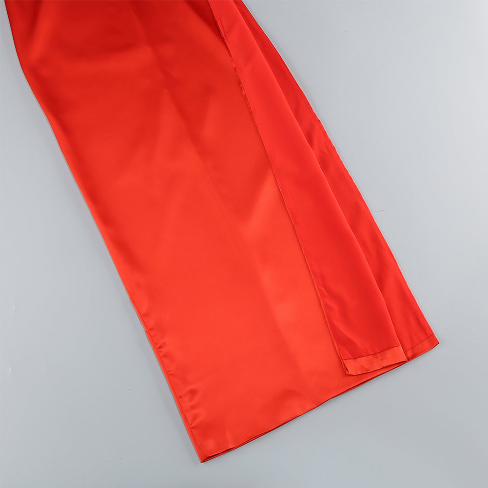 Sleeveless High Split Maxi Set KLYF865