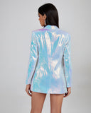 Metallic Sequin Blazer & Short Pants Set