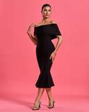 Off Shoulder Fishtail Bandage Dress