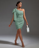 Bow Lace Up Ares Mini Bandage Dress