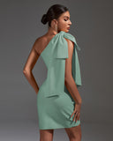 Bow Lace Up Ares Mini Bandage Dress