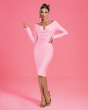 Lolita Strapless Bandage Midi Dress