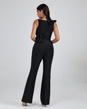 Exclusive Ruffled Bandage Jumpsuit