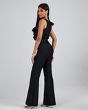 Exclusive Ruffled Bandage Jumpsuit