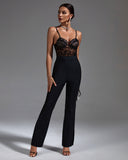 Strappy Lace Bandage Jumpsuit