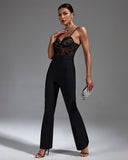Strappy Lace Bandage Jumpsuit