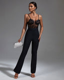 Strappy Lace Bandage Jumpsuit