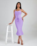 Strappy Corset Midi Bandage Dress