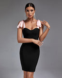 Strappy Sleeveless Tie Mini Bandage Dress