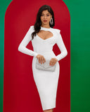 Monroe Heart Cutout Midi Bandage Dress