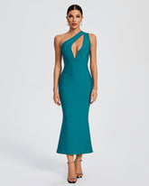 One Shoulder Hollow-Out Bandage Dress