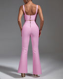 Classic Backless Bandage Two Piece Set