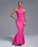 Halter Maxi Bandage Fishtail Dress