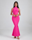 Halter Maxi Bandage Fishtail Dress