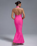 Halter Maxi Bandage Fishtail Dress