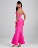 Halter Maxi Bandage Fishtail Dress