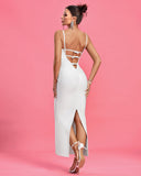 Strappy Bustier Open-back Bandage Dress