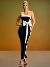 Black White Bandage Dress PP02075