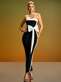 Black White Bandage Dress PP02075