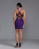 Backless Cut Out Bandage Dress
