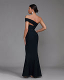 One Shoulder Crop Top & Maxi Skirt Set