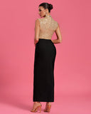 Sequin & Bandage Party Long Dress