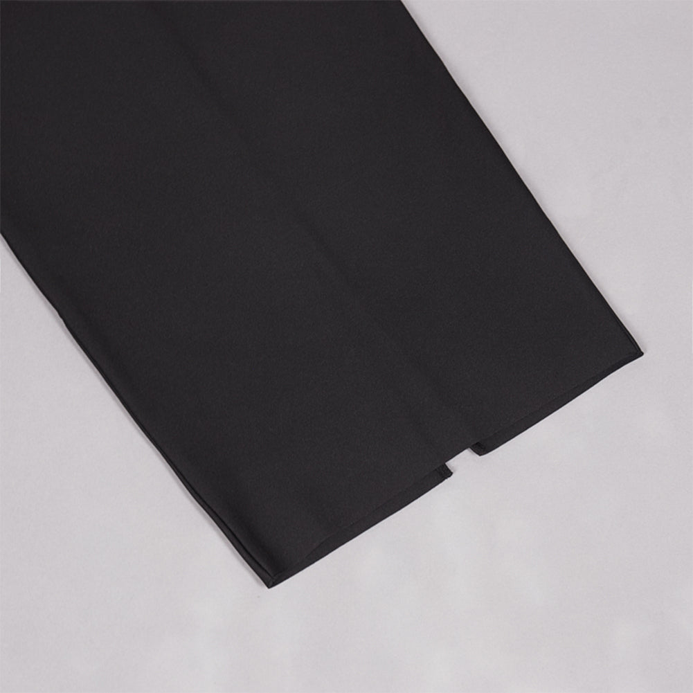 Round Neck Sleeveless Cut Out Midi Bandage Dress PZC2420