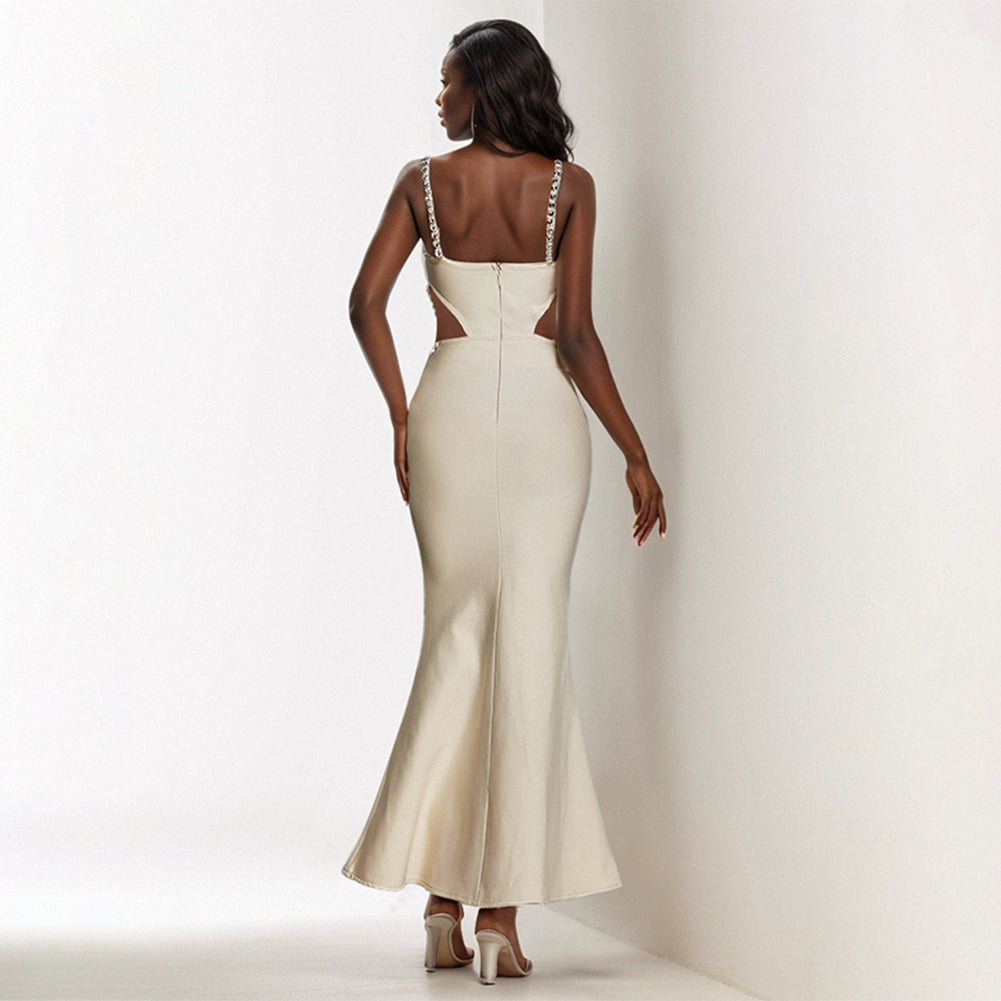 Apricot Bandage Dress PZC2495
