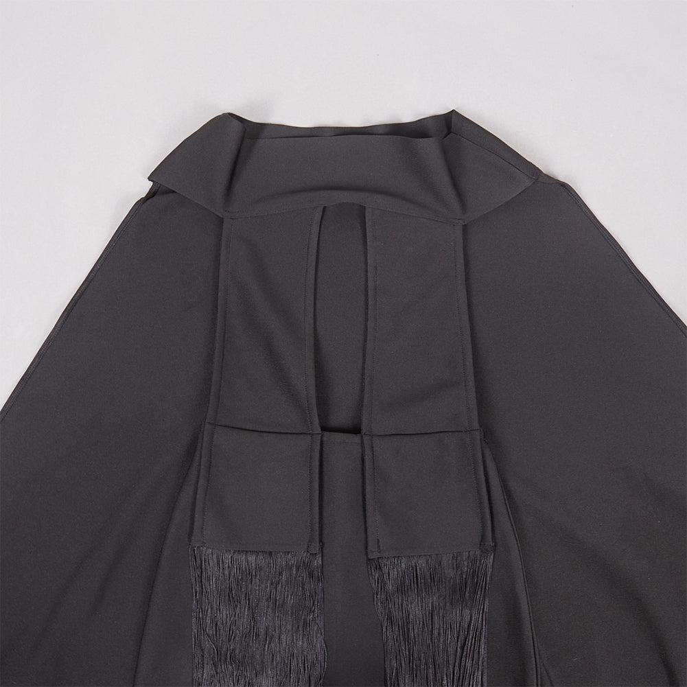 Off Shoulder Cloak Mini Bandage Dress PZC2496