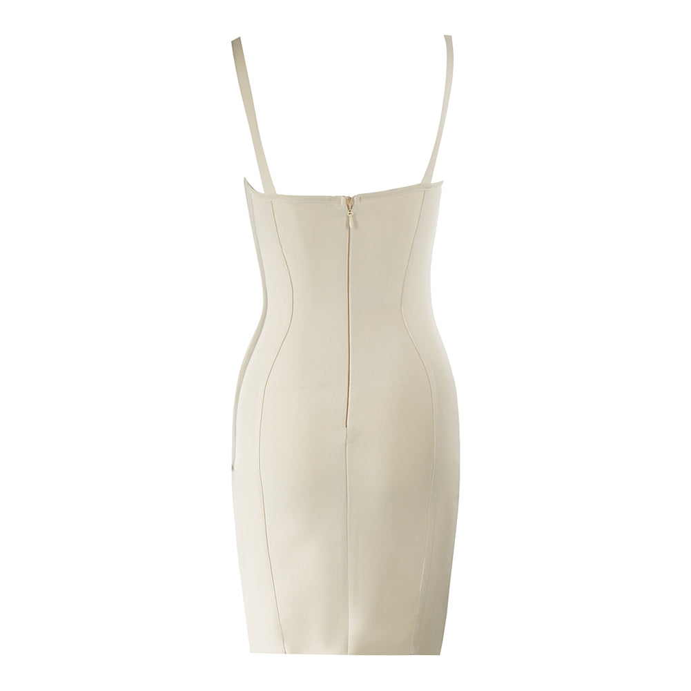 Strappy Sleeveless Sheathy Mini Bandage Dress PZC2511