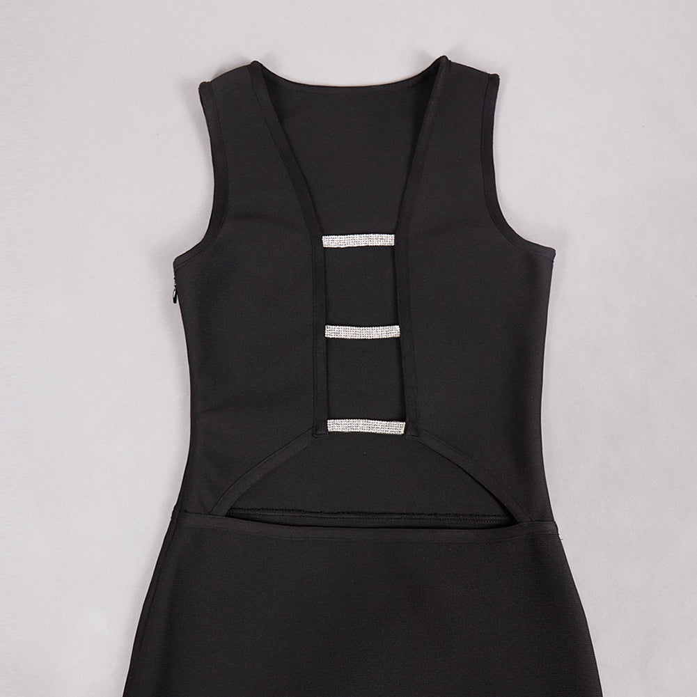 Sleeveless Cut Out Maxi Bandage Dress PZC2532