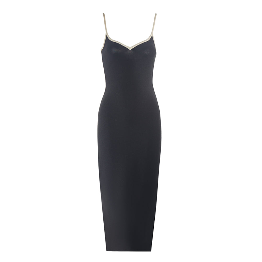 Strappy Sleeveless Plain Midi Bandage Dress PZM103