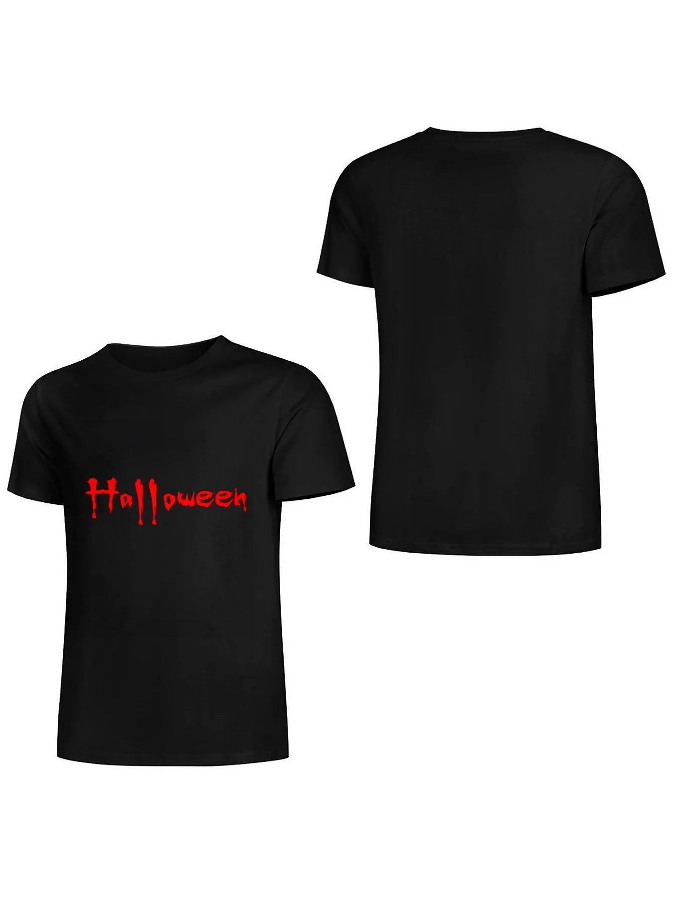 KevaMolly Graphic T Shirts for Women Summer Casual Halloween Printed Tee Cotton Tops Loose Fit