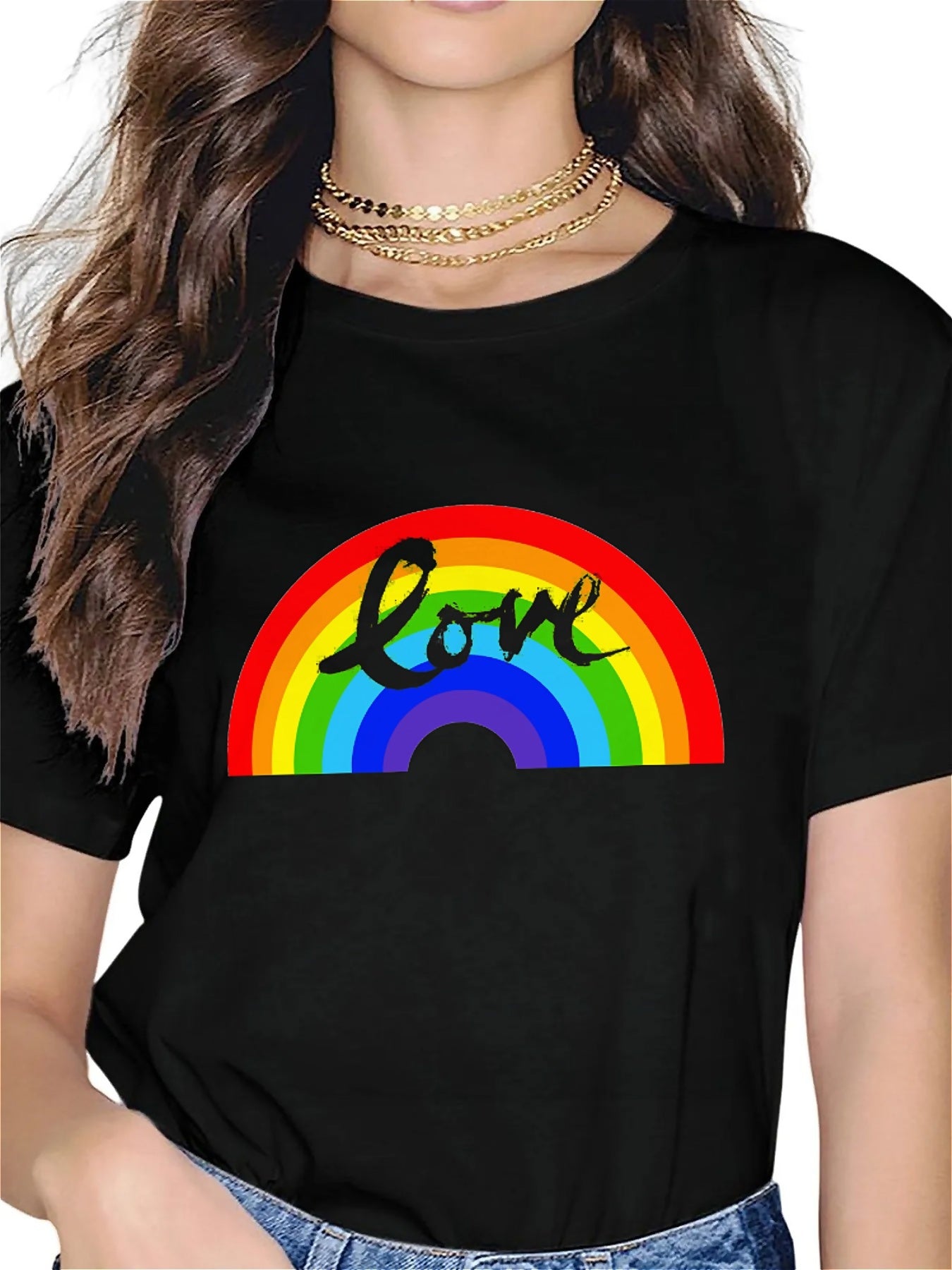 KevaMolly Graphic T Shirts for Women Summer Casual Halloween Printed Tee Cotton Tops Loose Fit