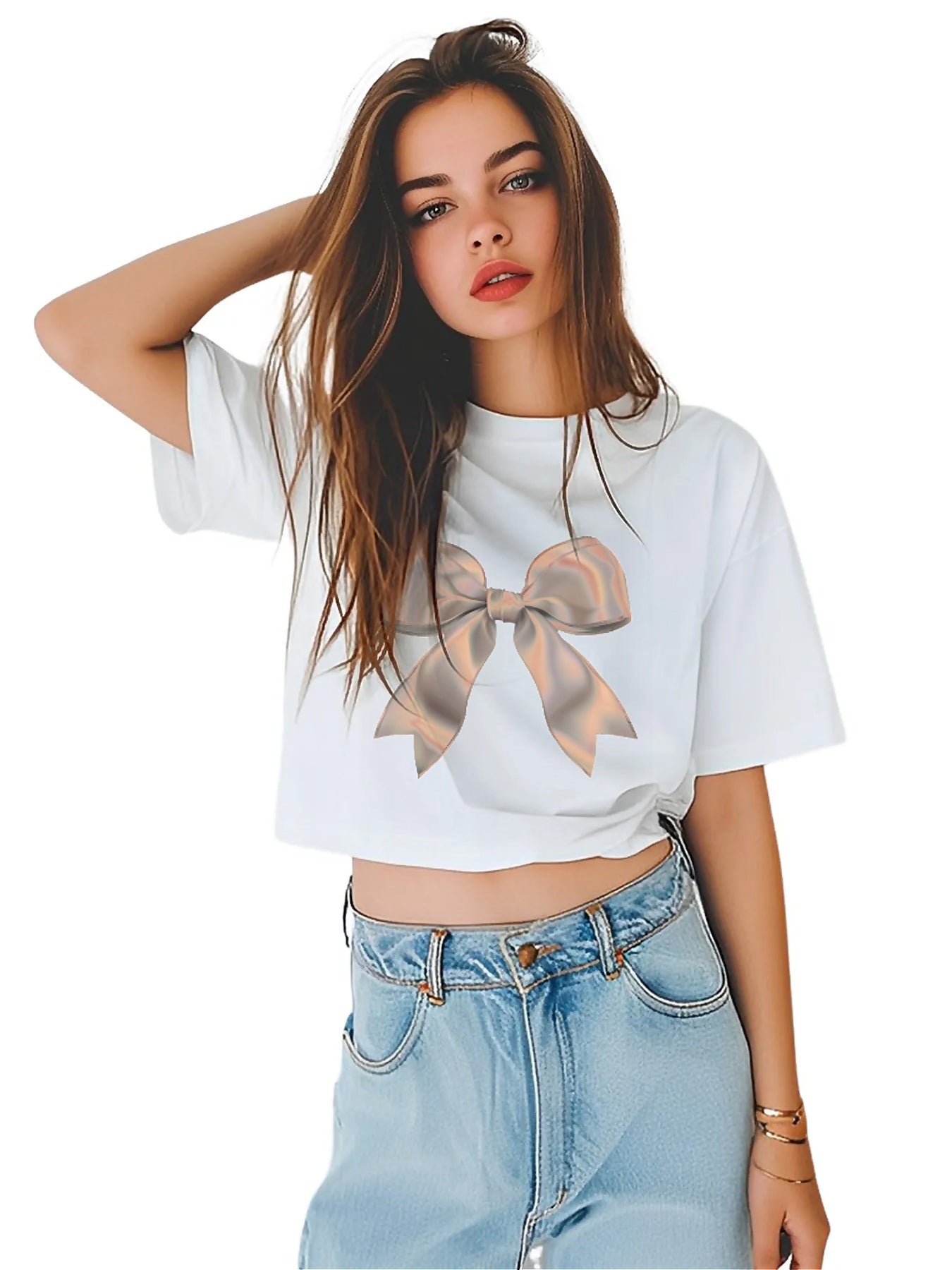 KevaMolly Graphic T Shirts for Women Summer Casual Halloween Printed Tee Cotton Tops Loose Fit