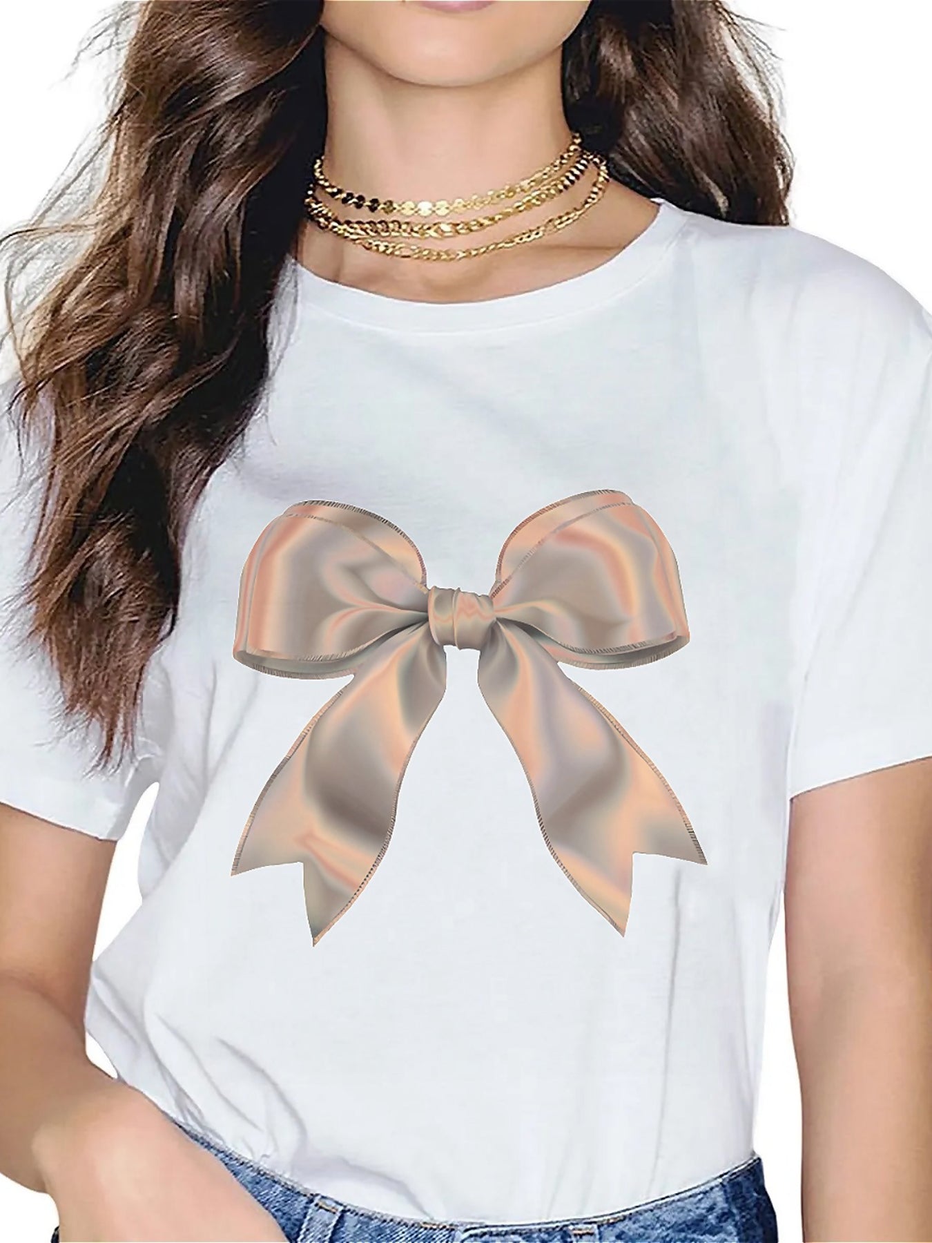 KevaMolly Graphic T Shirts for Women Summer Casual Halloween Printed Tee Cotton Tops Loose Fit