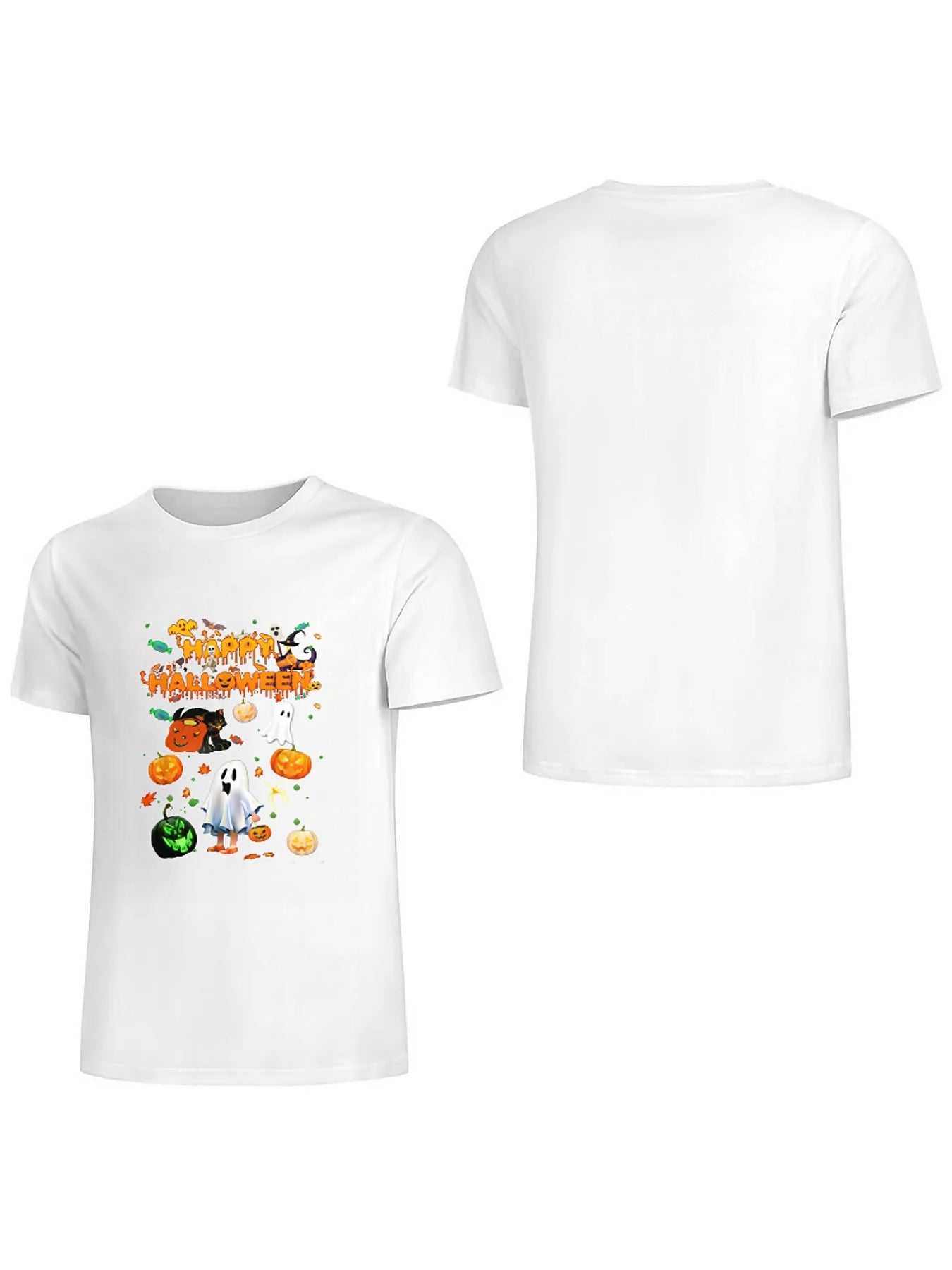 KevaMolly Graphic T Shirts for Women Summer Casual Halloween Printed Tee Cotton Tops Loose Fit
