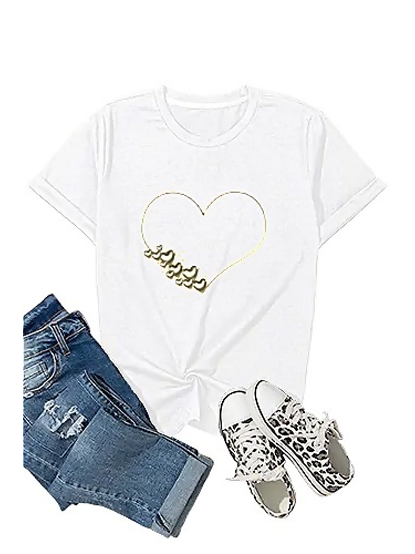 KevaMolly Graphic T Shirts for Women Summer Casual Halloween Printed Tee Cotton Tops Loose Fit