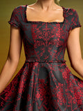 Black Red Dress ZNSBA1352