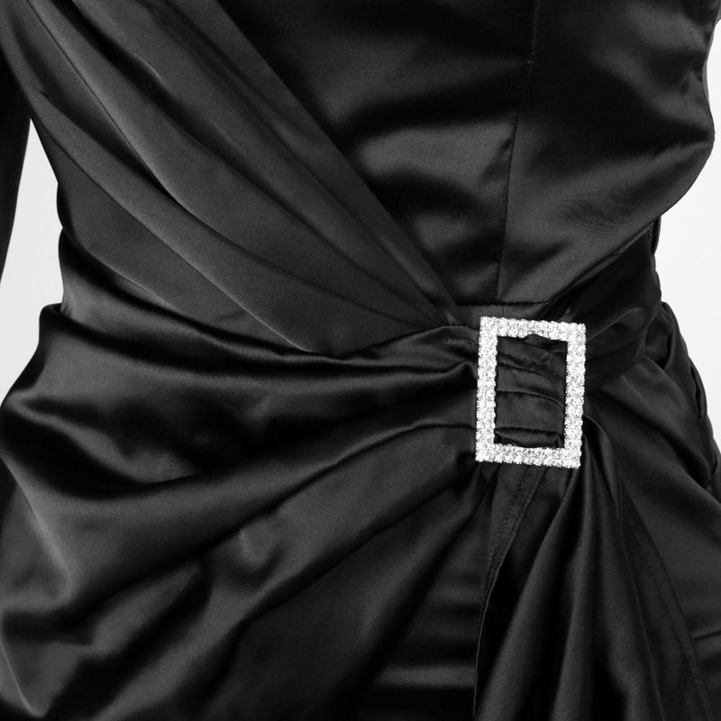 One Shoulder Long Sleeve Asymmetrical Mini Bodycon Dress HI1105 25 in wolddress
